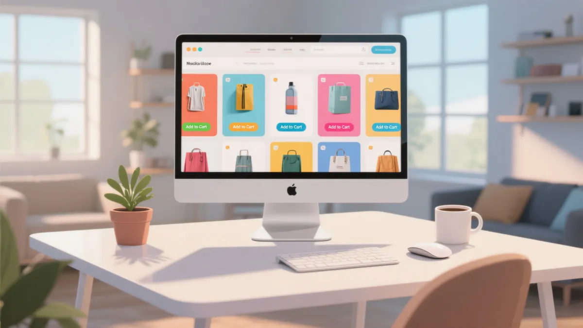 loja online moderna com utilizadores satisfeitos